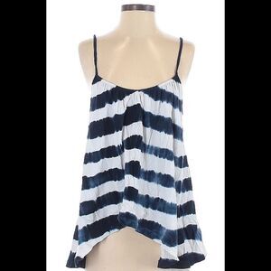 Zara Trafaluc Tank Cotton Flowy Nautical Travel BOHO Size Small Resortwear‎